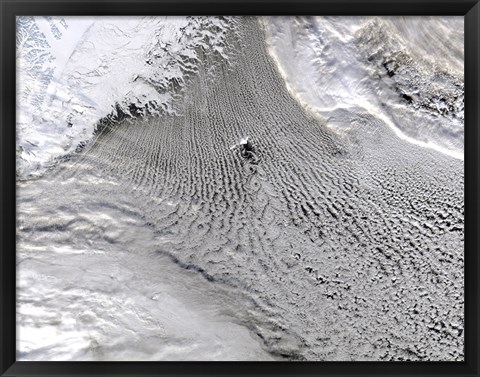 Framed Cloud vortices Off Jan Mayen Island, Greenland Sea Print