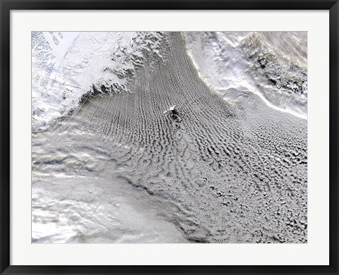 Framed Cloud vortices Off Jan Mayen Island, Greenland Sea Print