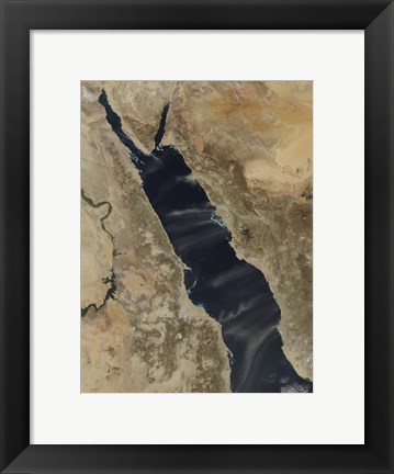 Framed Dust Plumes Over the Red Sea Print