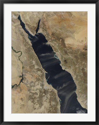 Framed Dust Plumes Over the Red Sea Print