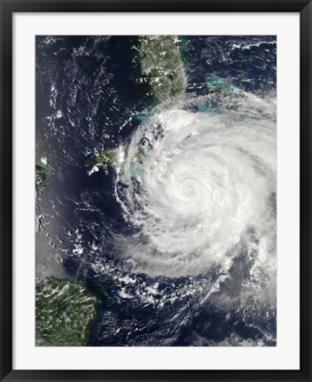 Framed Hurricane Ike over Cuba, Jamaica, and the Bahamas Print