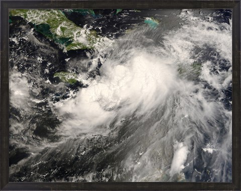 Framed Tropical Storm Gustav in the Caribbean Sea Print