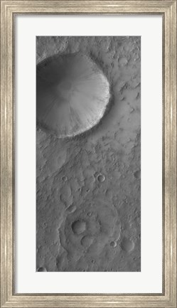 Framed Impact Crater on Mars Print