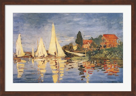 Framed Regatta at Argenteuil Print