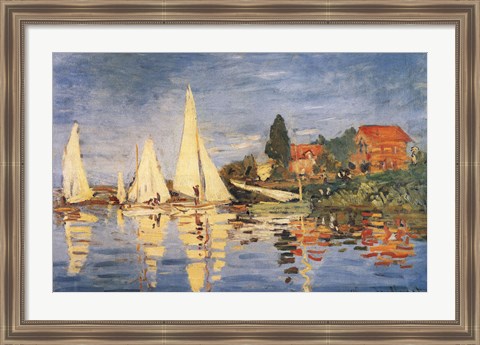 Framed Regatta at Argenteuil Print