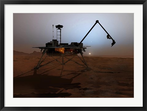 Framed Phoenix Mars Lander Print