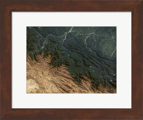 Framed Andes Mountains Print