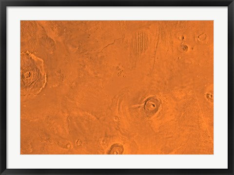 Framed Tharsis Region of Mars Print