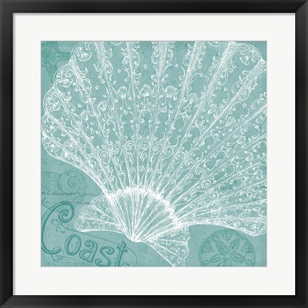 Framed Aqua Treasure III Print