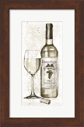 Framed Pencil Wine II Print