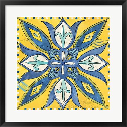 Framed Tuscan Sun Tile II Color Print