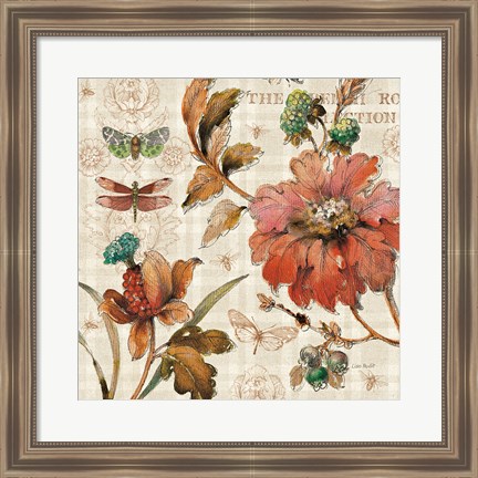 Framed French Country V Print