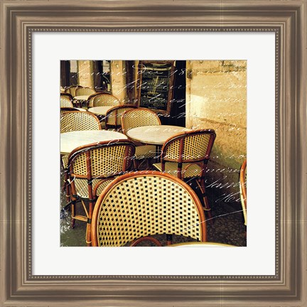 Framed Paris Bistro Letter Print