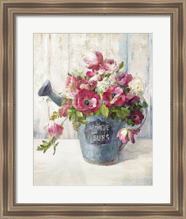 Framed Garden Blooms II Print