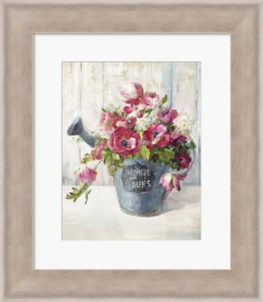 Framed Garden Blooms II Print