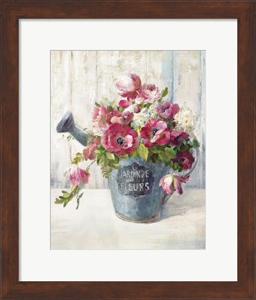 Framed Garden Blooms II Print