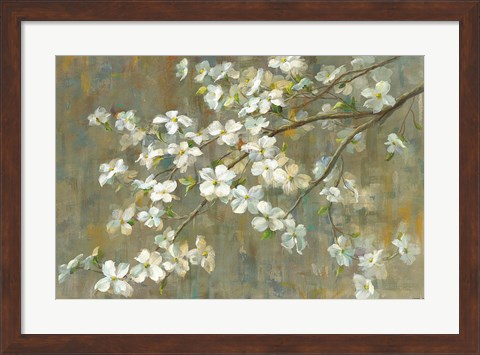 Framed Dogwood in Spring Print