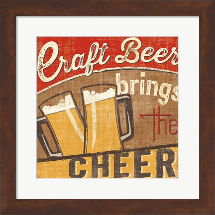 Framed Craft Brew I Print