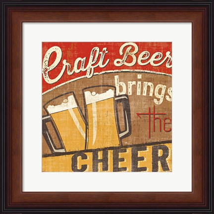 Framed Craft Brew I Print