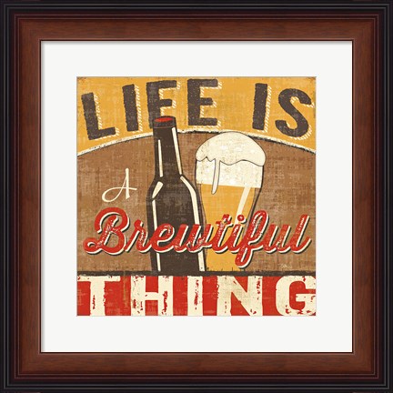 Framed Craft Brew II Print