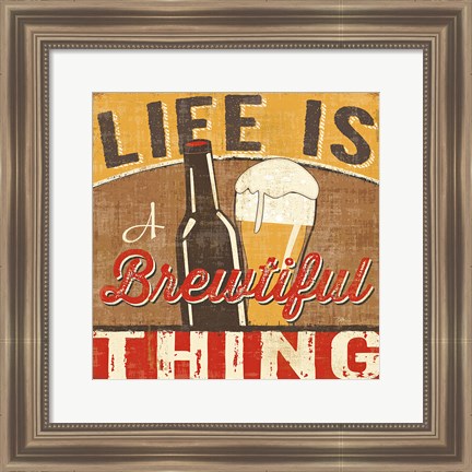 Framed Craft Brew II Print