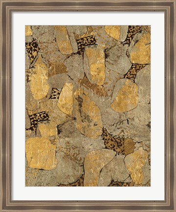 Framed Gilded Stone Gold II Print