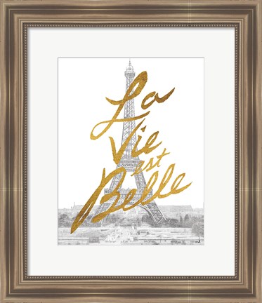 Framed Gilded Paris Print