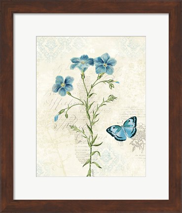 Framed Booked Blue III Print