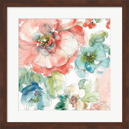 Framed Summer Bloom II Print