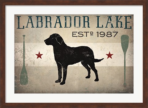 Framed Labrador Lake Print