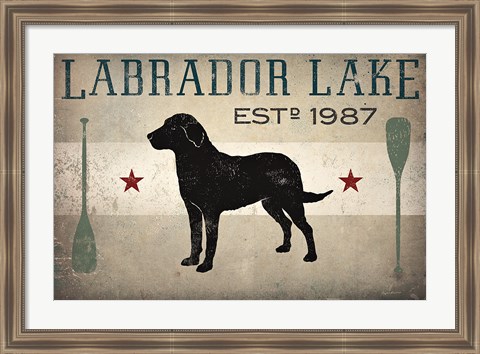 Framed Labrador Lake Print