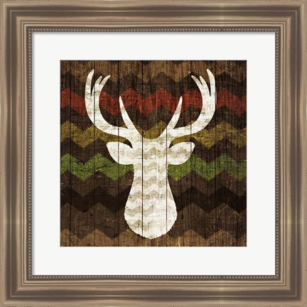 Framed Southwest Lodge - Deer II Print