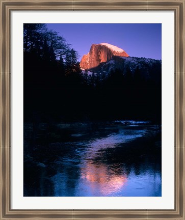 Framed Half Dome, Merced River, Yosemite, California Print