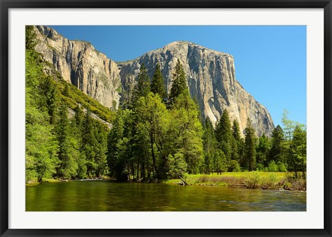 Framed Merced River on the Valley Floor, Yosemite NP, California Print