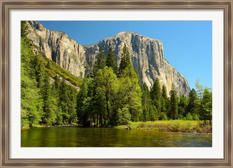 Framed Merced River on the Valley Floor, Yosemite NP, California Print