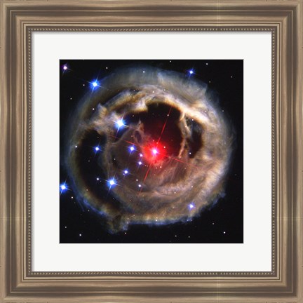 Framed Light Echo From Star V838 Monocerotis - December 17, 2002 Print
