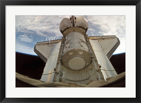 Framed Harmony Node in Space Shuttle Discovery&#39;s Cargo Bay Print