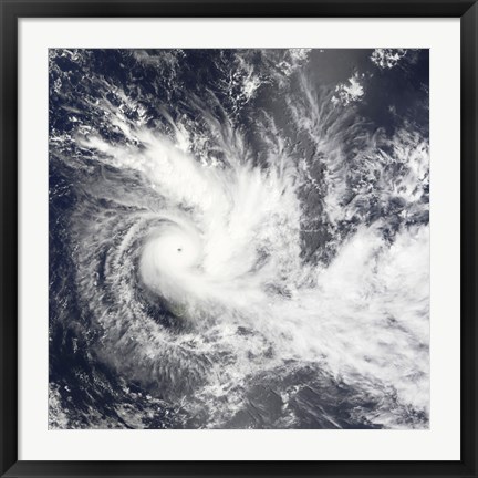 Framed Tropical Cyclone Daman over the South Pacific Ocean Print