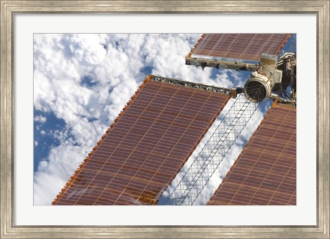 Framed Repaired Solar Array on the International Space Station Print