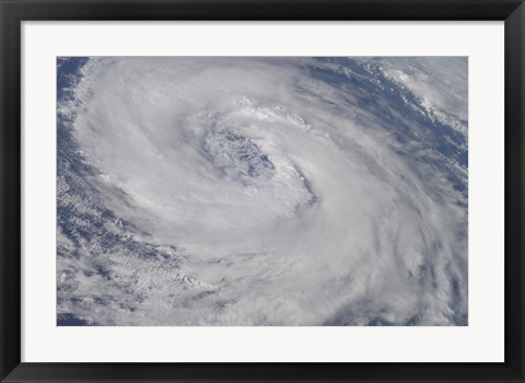 Framed Hurricane Epsilon Print