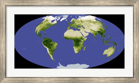 Framed Normalized Difference Vegetation Index Print