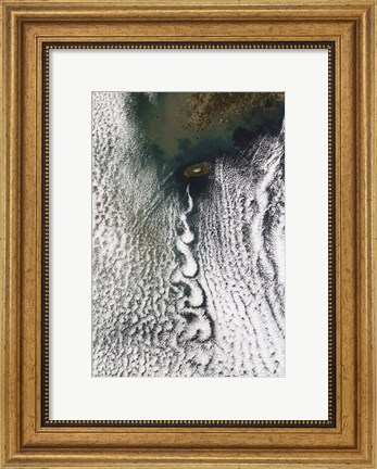 Framed Cloud Vortices off Cheju Do, South Korea Print