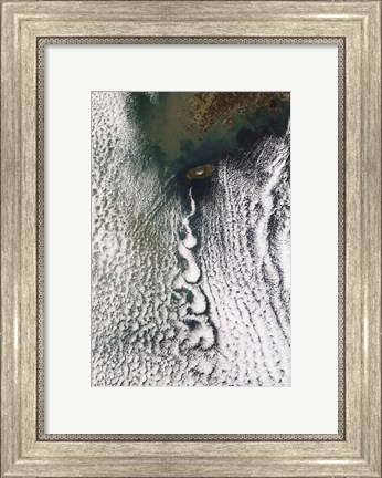 Framed Cloud Vortices off Cheju Do, South Korea Print