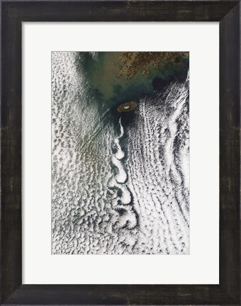 Framed Cloud Vortices off Cheju Do, South Korea Print