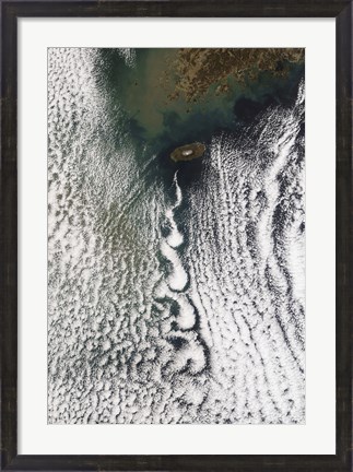 Framed Cloud Vortices off Cheju Do, South Korea Print