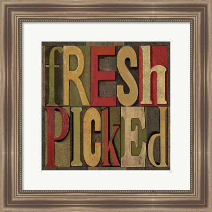 Framed Printers Block Farm To Table III Print