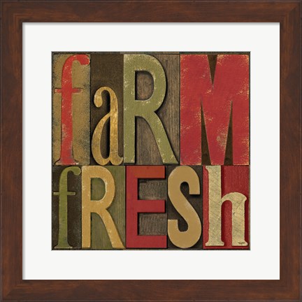 Framed Printers Block Farm To Table IV Print