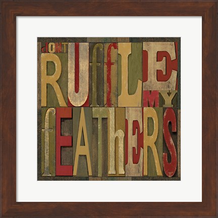 Framed Printers Block Rules This Roost II Print