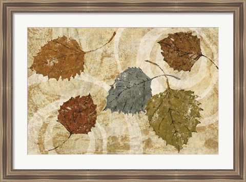 Framed Golden Autumn Landscape Print