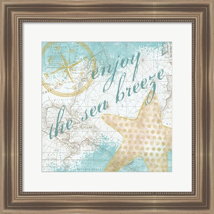 Framed Look to the Sea II Print